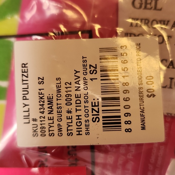 Lilly Pulitzer Set of 9 Hand Towels Target Collab Set of 4, 3 GWP, 2 Shellabrate - Picture 13 of 13